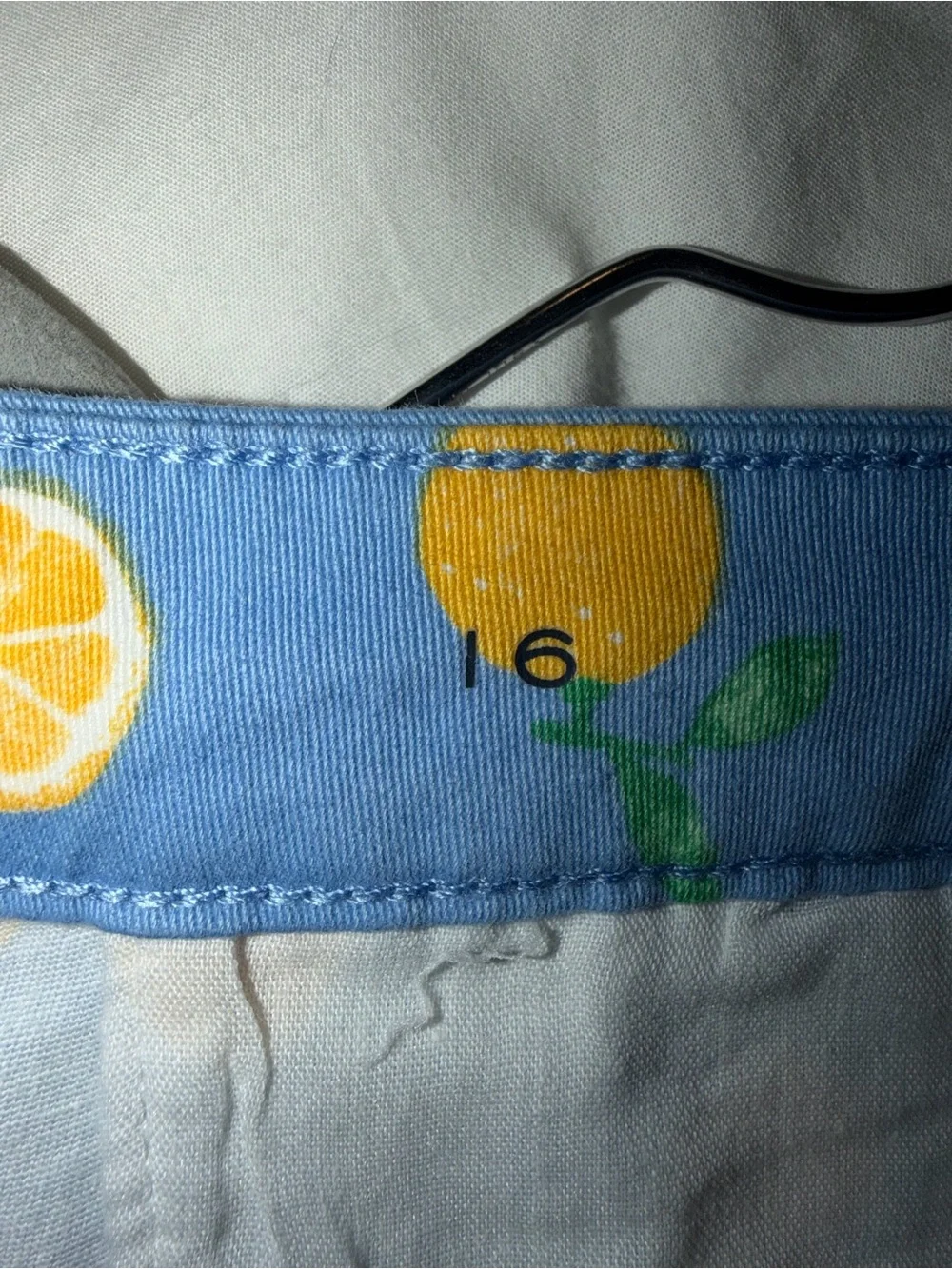 St. John's Bay Blue Lemon Print Shorts - Picture 3 of 8